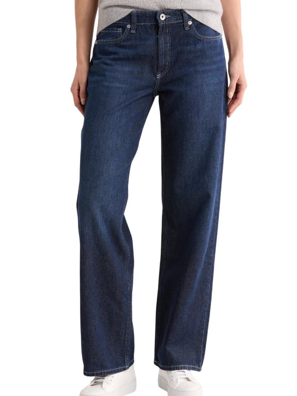 Rag & Bone The Lori Low Rise Wide Leg Jeans in Grswld